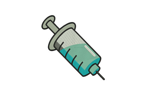 Syringe Embroidery Design Review for Small Business Merch